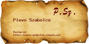 Plevo Szabolcs névjegykártya